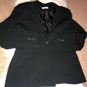 Calvin Klein single button blazer lined suit